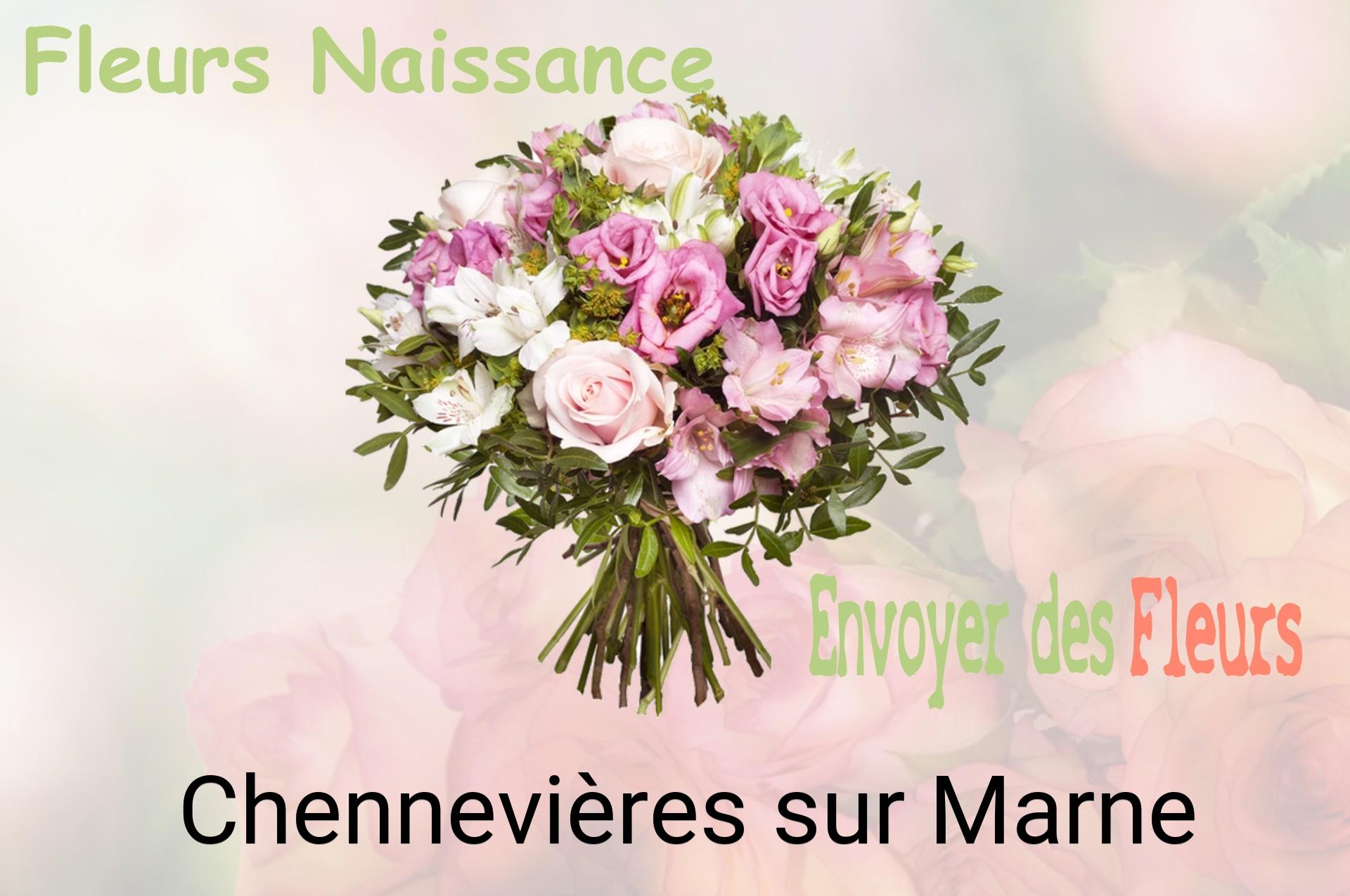 Bouquet de fleurs de naissance livré à Chennevières-sur-Marne