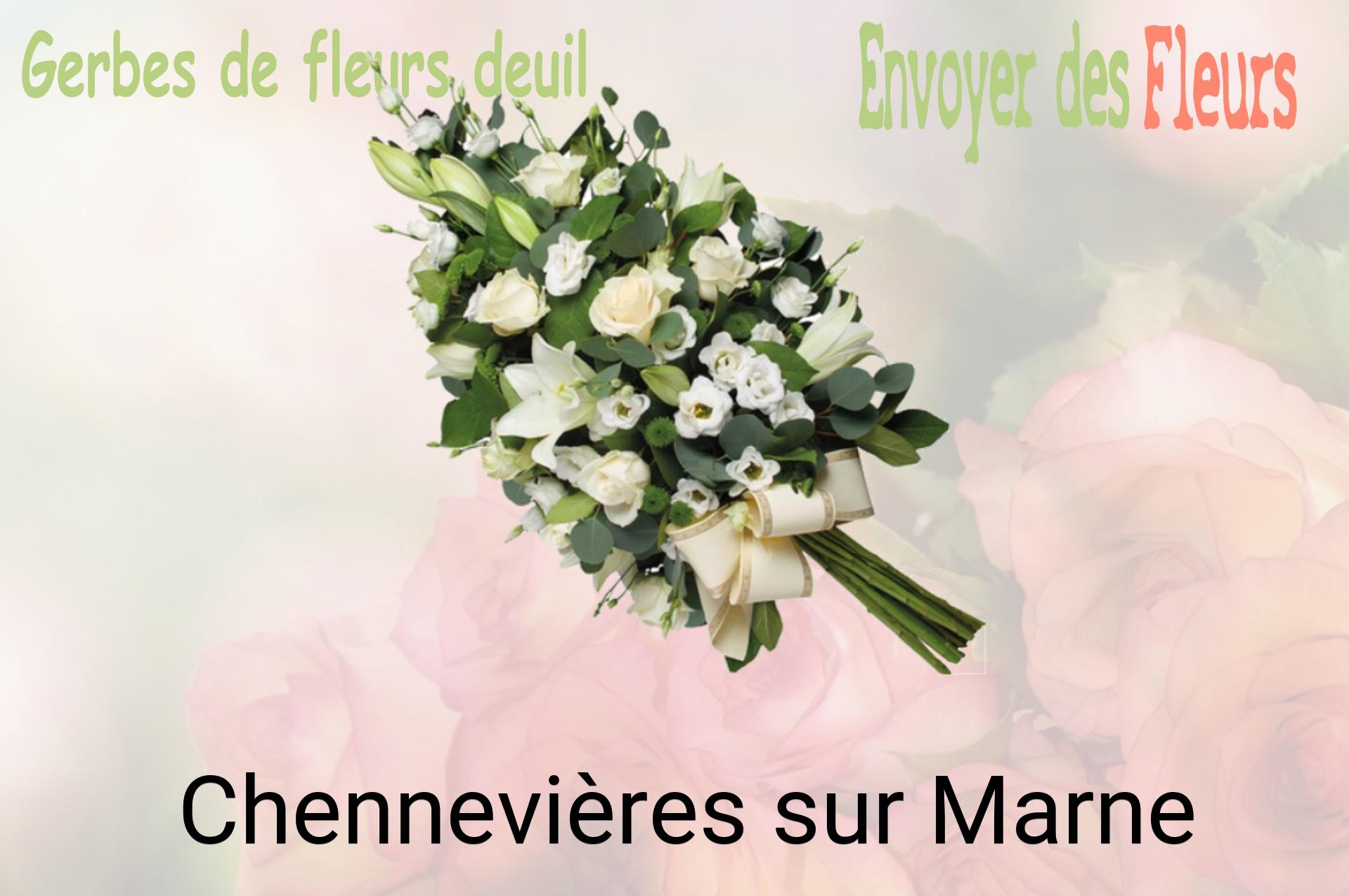 Gerbe de fleurs de deuil livrée à Chennevières-sur-Marne